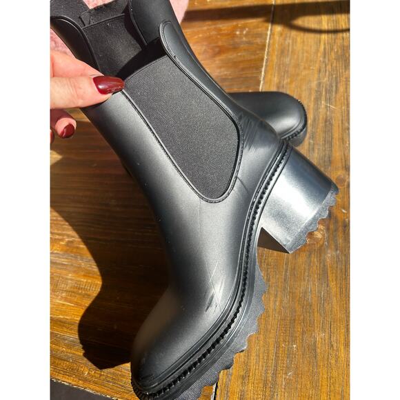 Circus NY by Sam Edelman Katiana Rain Boots – Chunky Chelsea Waterproof Lug Sole - Picture 9 of 12